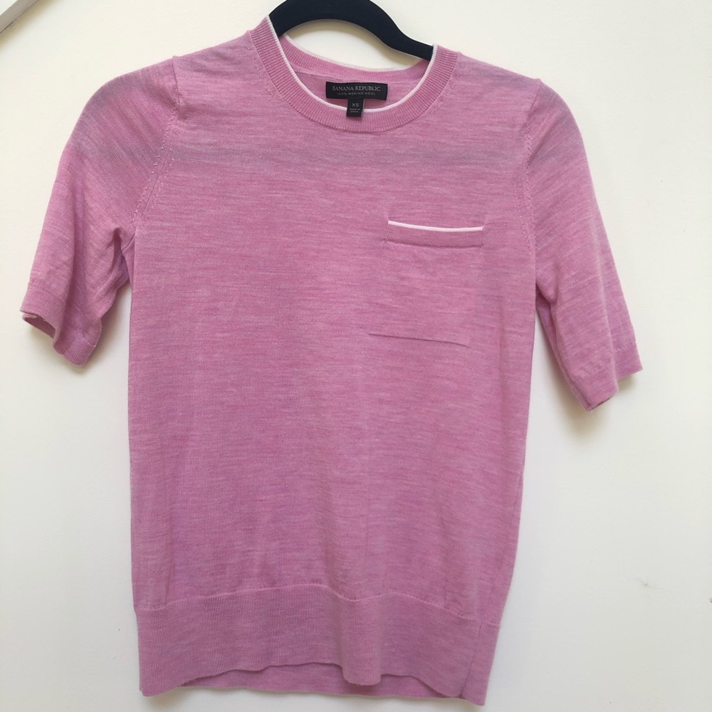Banana Republic Short Sleeve Sweater, XS